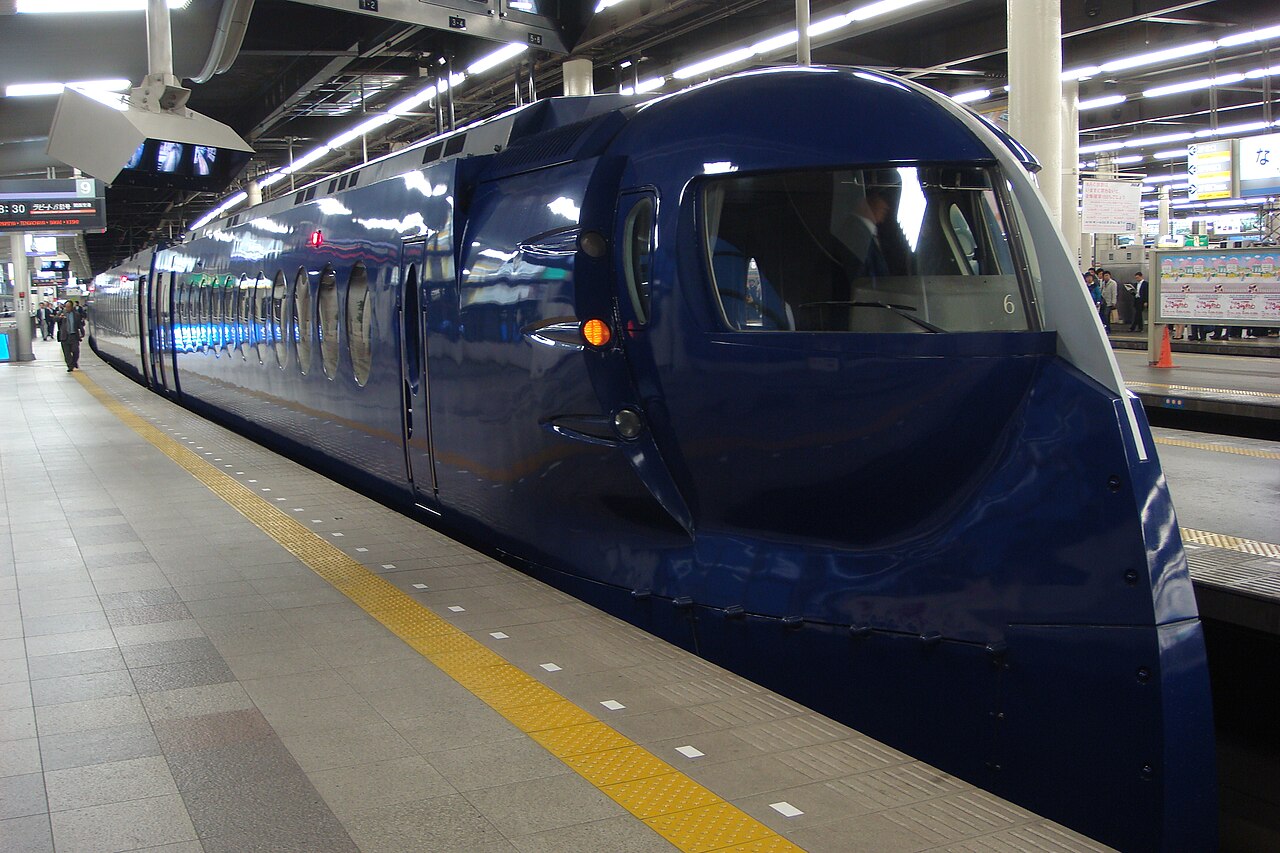The Nankai 50000 series ‘Rapi:t’, the limited express to Kansai Airport.